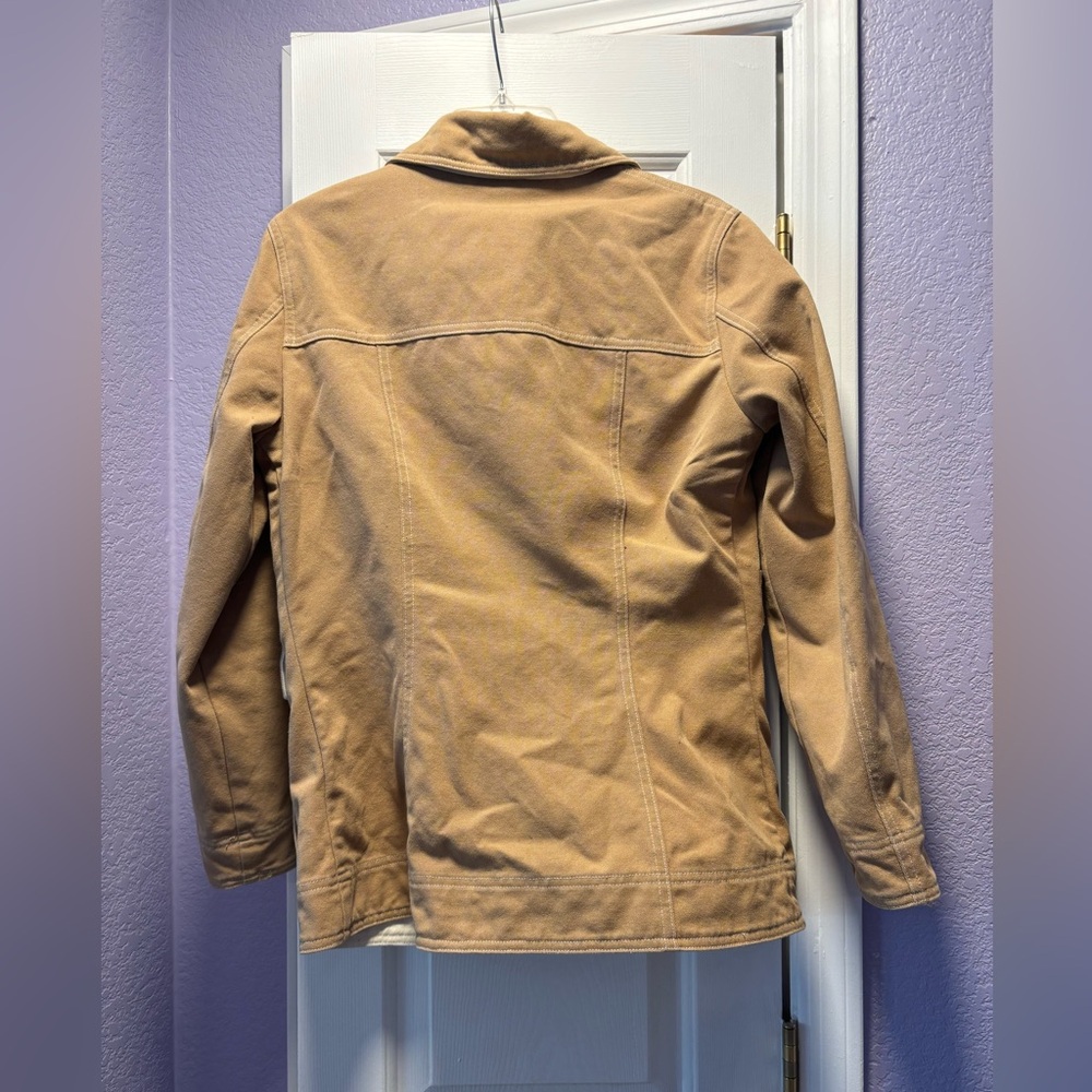 Pendleton Cotton Canvas Barn Jacket Chore Coat khaki size small - Picture 2 of 7